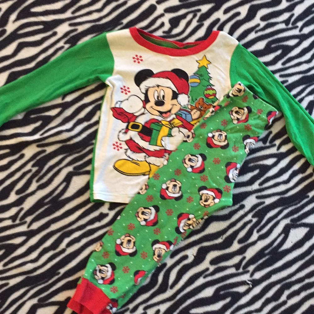 Mickey Mouse Christmas pajamas. 5T!